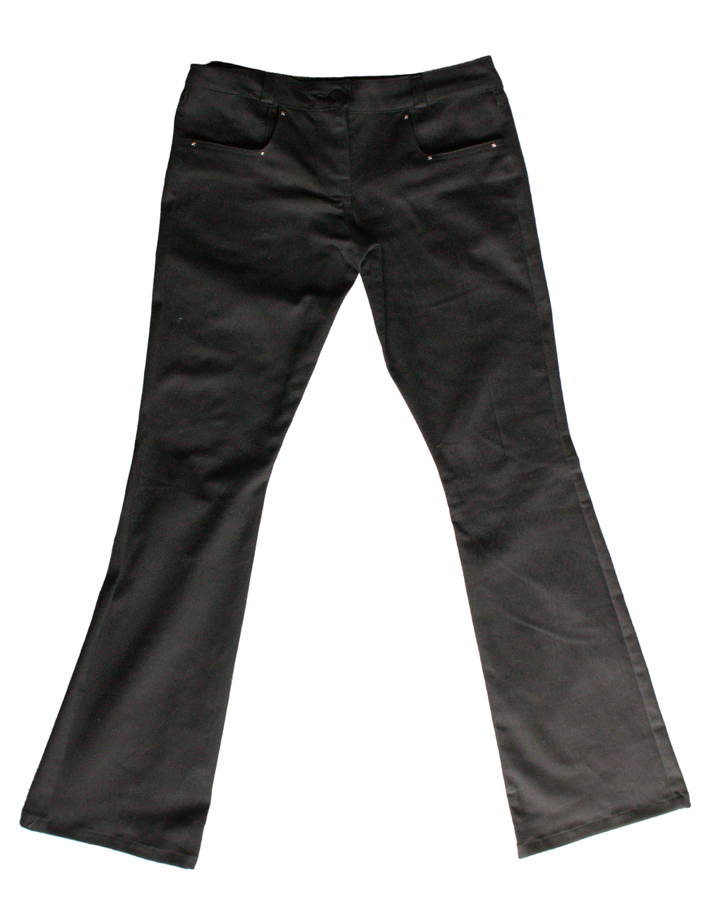Black Low Rise Bootcut Denim Jean