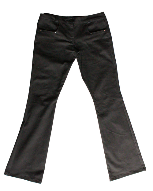 Black Low Rise Bootcut Denim Jean