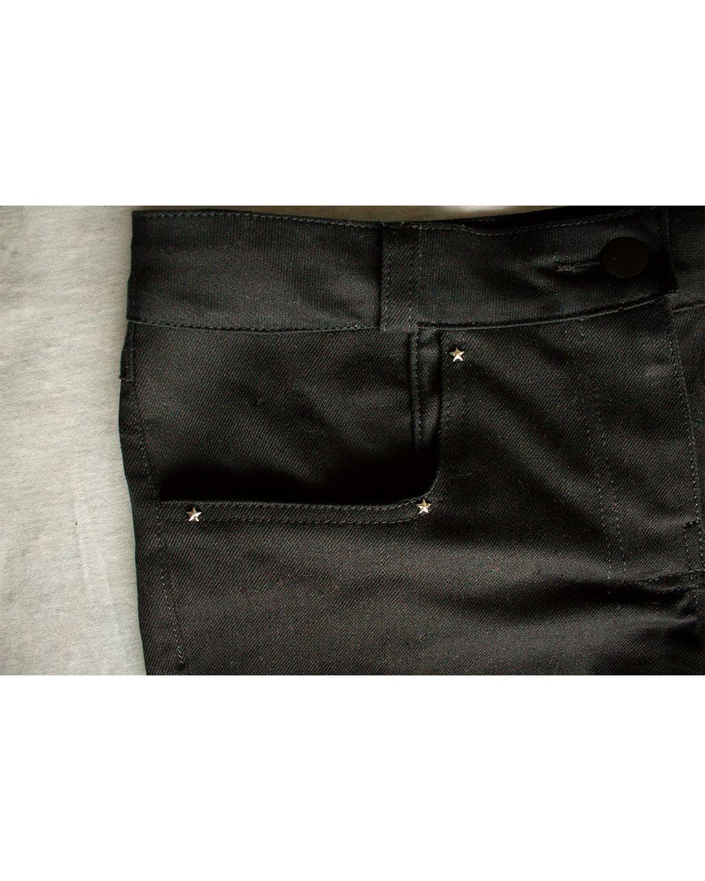 Black Low Rise Bootcut Denim Jean