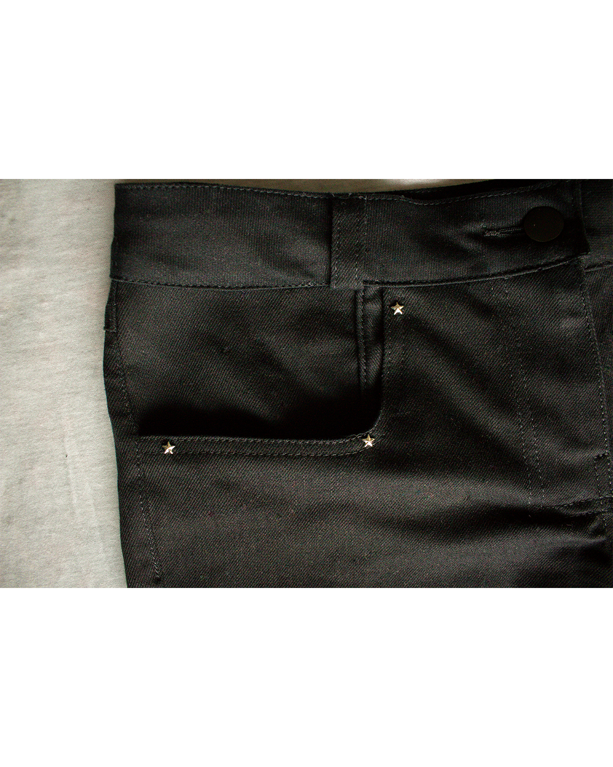 Black Low Rise Bootcut Denim Jean