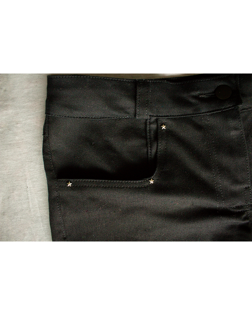 Black Low Rise Bootcut Denim Jean