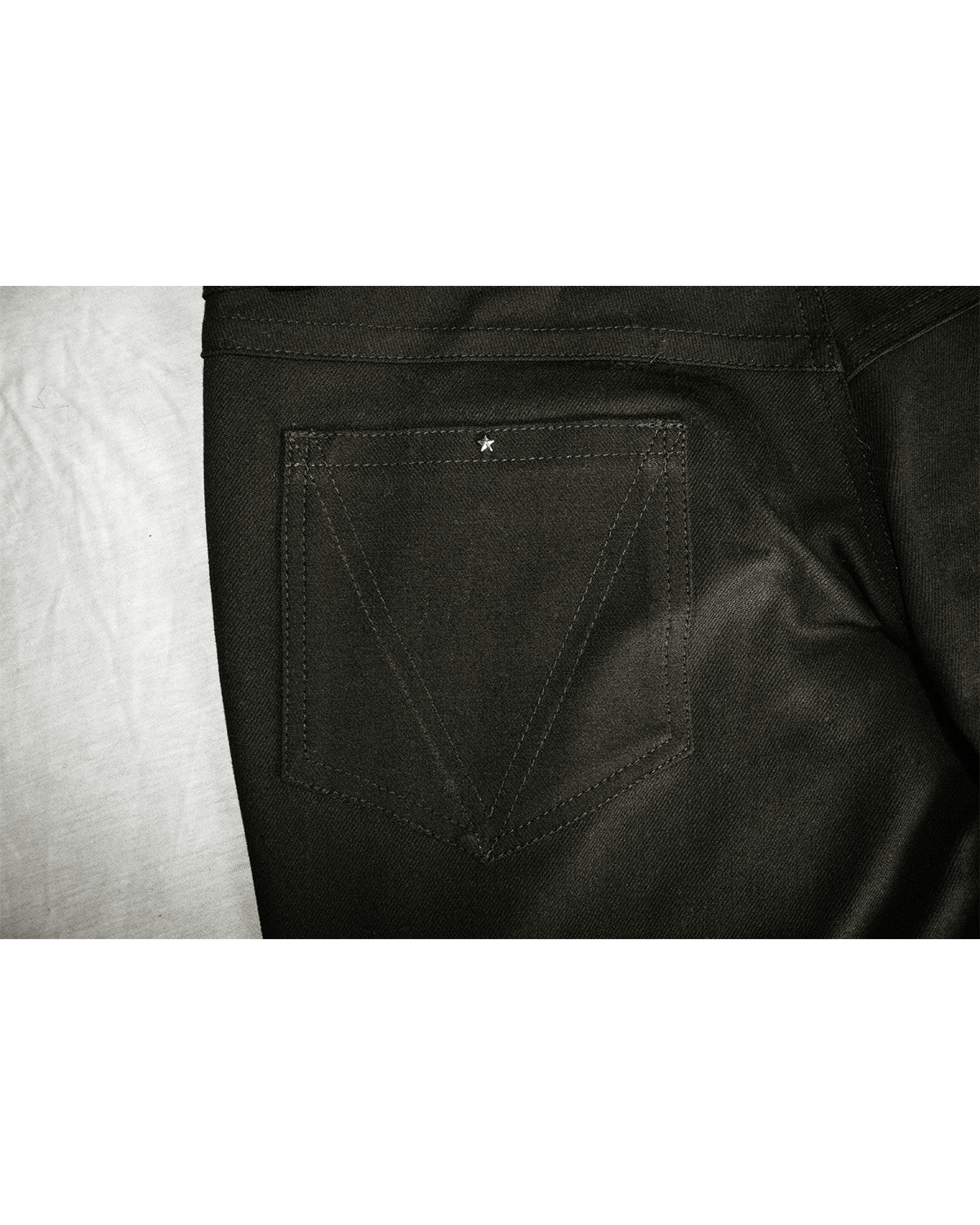 Black Low Rise Bootcut Denim Jean