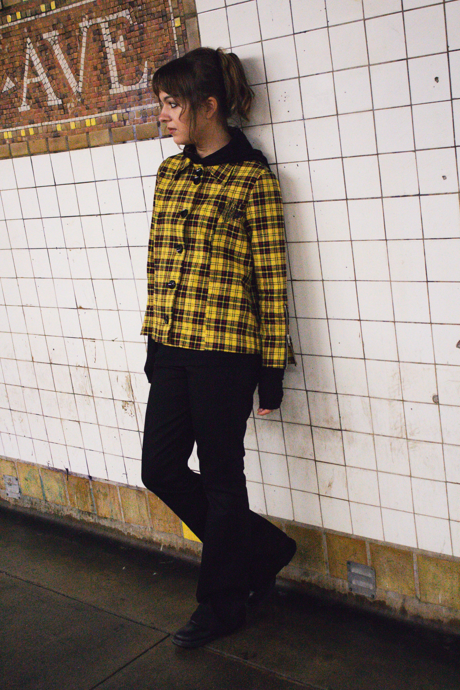 Black Low Rise Bootcut Denim Jean